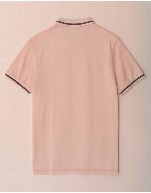 Dkny Mens Polo Shirt Medium Pink Cotton