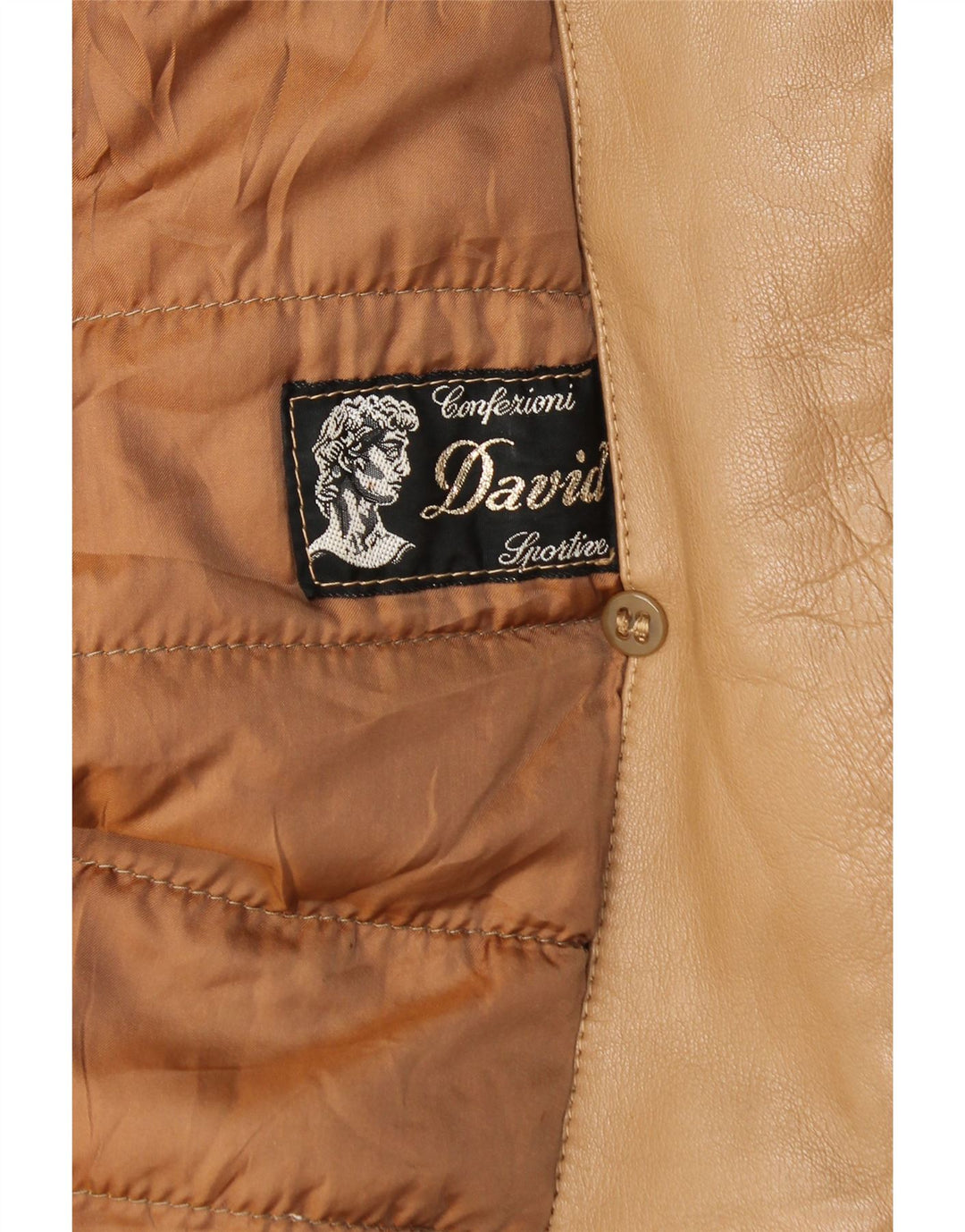 VINTAGE Womens Leather Jacket UK 18 XL Brown Vintage Vintage and Second-Hand Vintage from Messina Hembry 