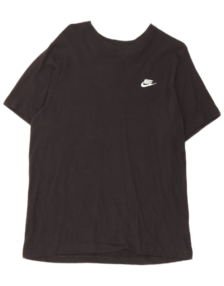 Nike Mens T-Shirt Top Large Black Cotton
