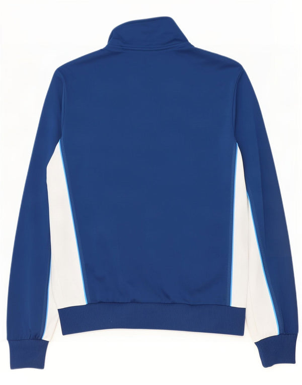 Giacca da tuta da uomo Puma in poliestere color block blu medio