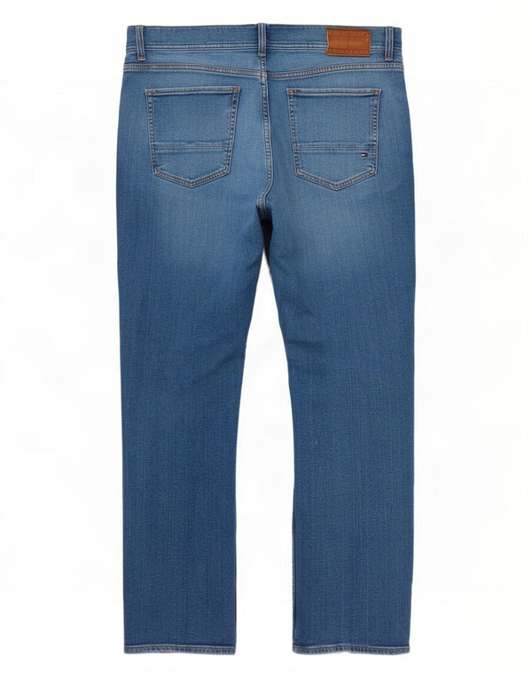 Tommy Hilfiger Mens Mercer Regular Fit Straight Jeans W36 L32 Blue Cotton