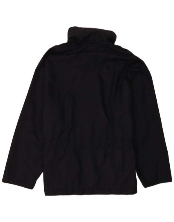 Spalding Mens Hooded Loose Fit Rain Jacket UK 38 Medium Navy Blue Nylon