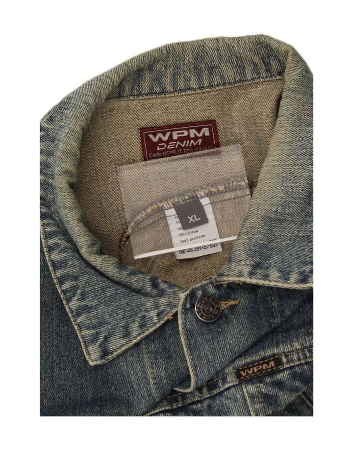 WPM Mens Denim Jacket UK 42 XL Blue Cotton Vintage WPM and Second-Hand WPM from Messina Hembry 