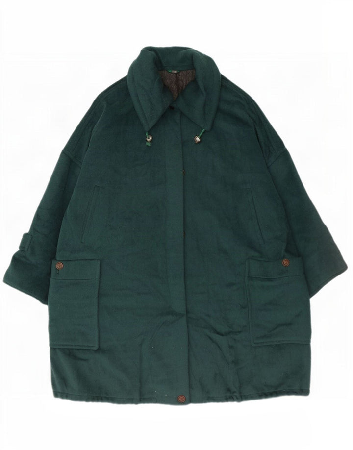 Sportmax Manteau surdimensionné pour femme UK 12 Laine vert moyen