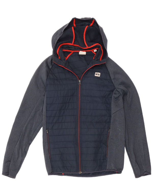 Jack & Jones Veste de survêtement rembourrée à capuche pour homme, taille S, bleu marine
