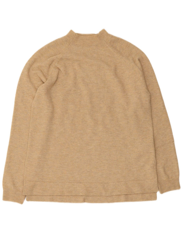 Indi & Cold Pull surdimensionné à col roulé pour femme UK 10 Petit Beige