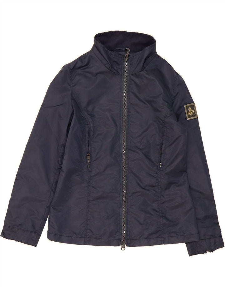 REFRIGIWEAR Womens Cruz Rain Jacket UK 14 Medium Navy Blue Vintage Refrigiwear and Second-Hand Refrigiwear from Messina Hembry 