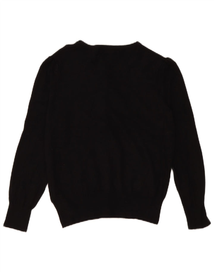 Marks & Spencer Womens Cardigan Sweater UK 14 Medium Black Viscose