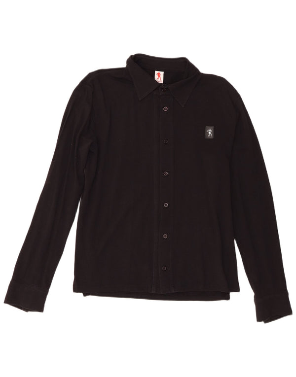 Bikkembergs Mens Shirt Large Black Cotton