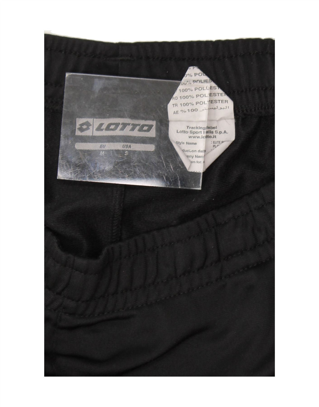 LOTTO Mens Tracksuit Trousers Small Black Polyester Vintage Lotto and Second-Hand Lotto from Messina Hembry 