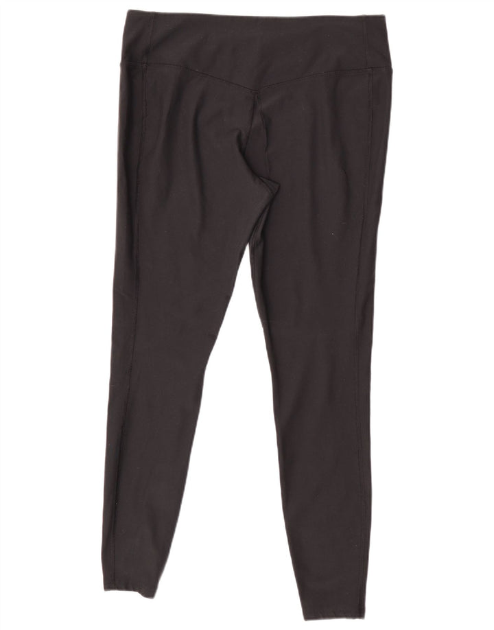 Nike Womens Dri Fit Leggings UK 18 XL  Black Polyester