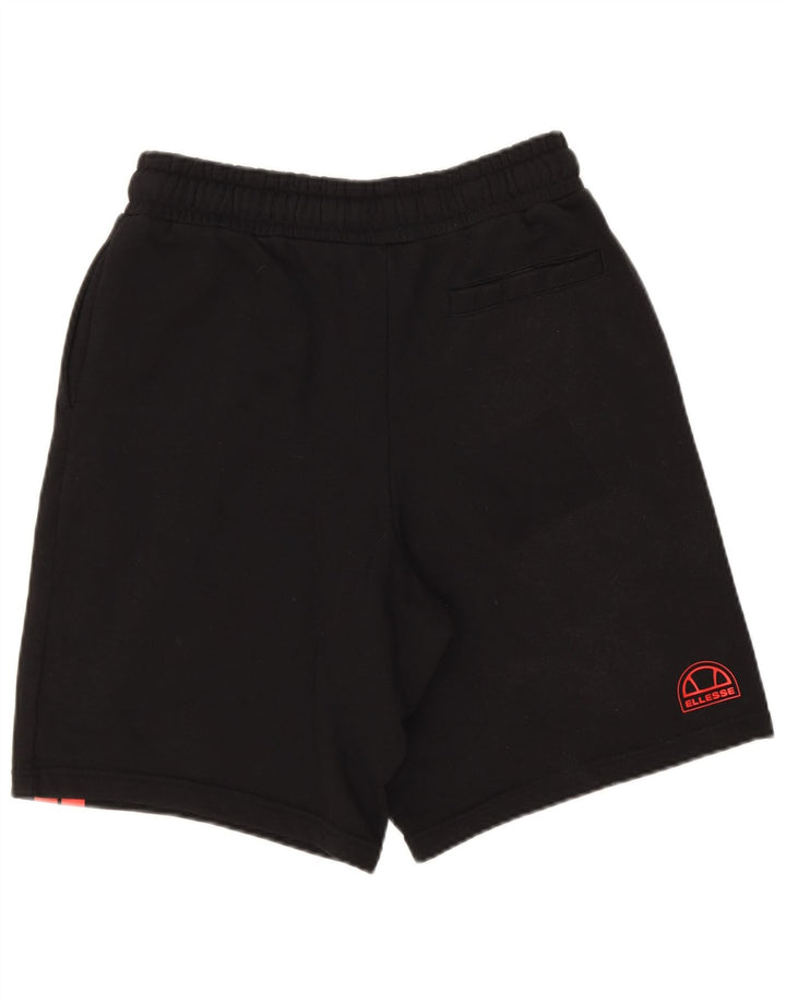 Ellesse Mens Sport Shorts Small  Black Striped Cotton