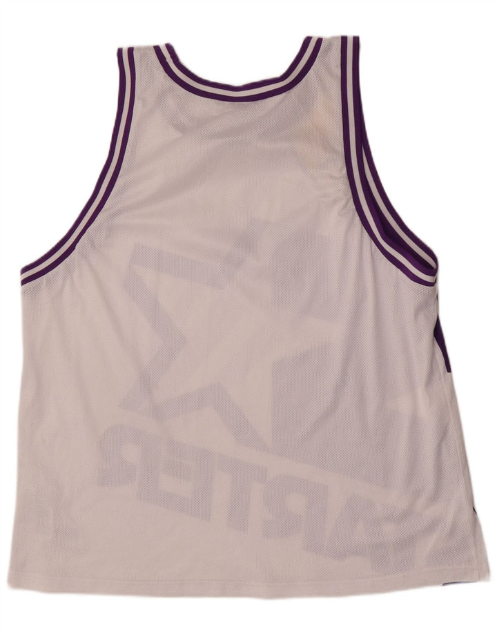 Starter Herre Grafisk Vest Top Stor Hvid Colourblock Polyester