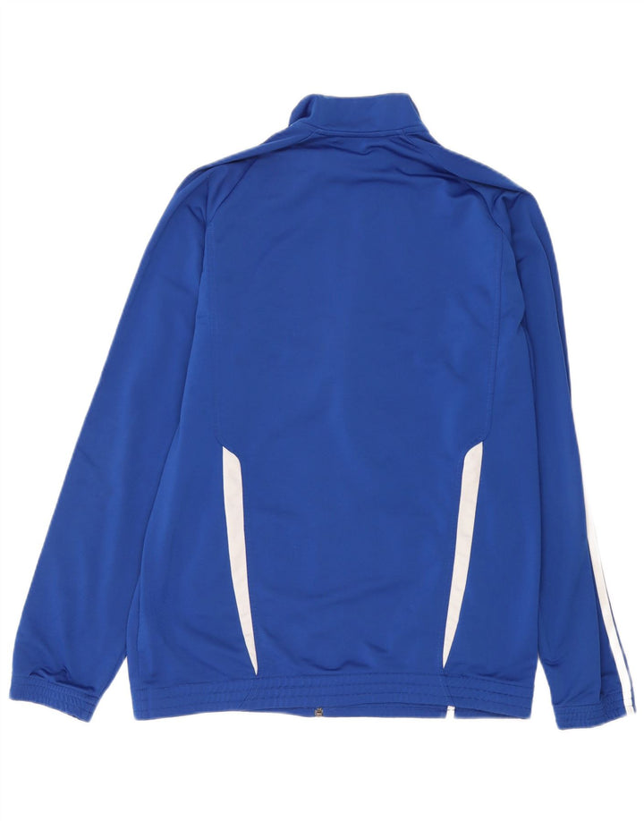 Adidas Mens Tracksuit Top Jacket Medium Blue Colourblock Polyester