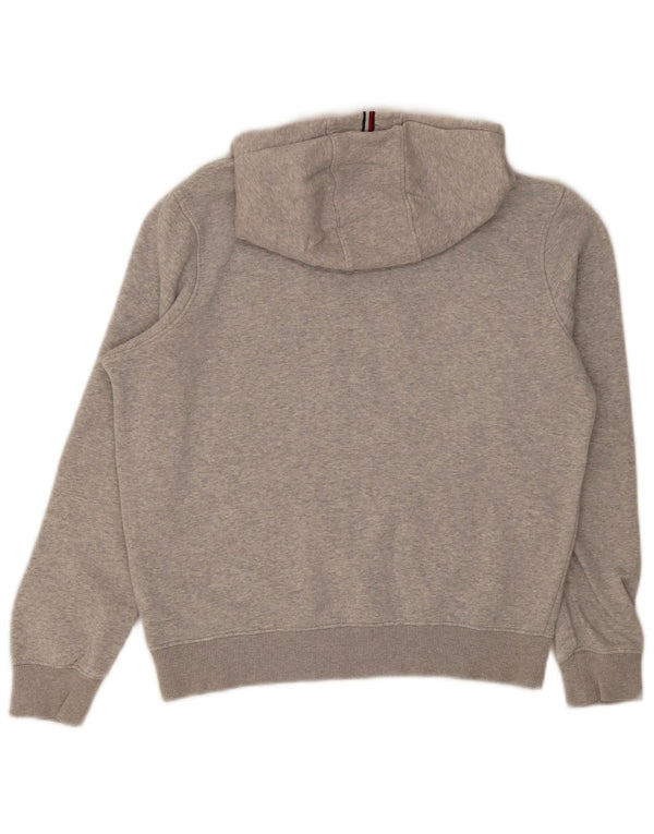 Maglione con cappuccio grafico da bambino Tommy Hilfiger 13-14 anni in cotone grigio