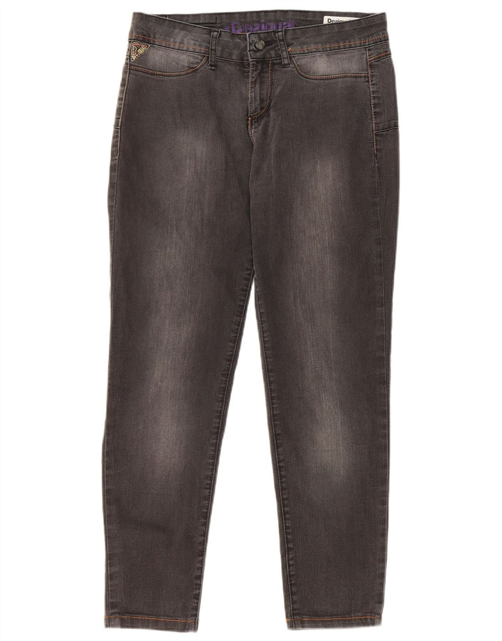 DESIGUAL Womens Slim Jeans W30 L26 Grey