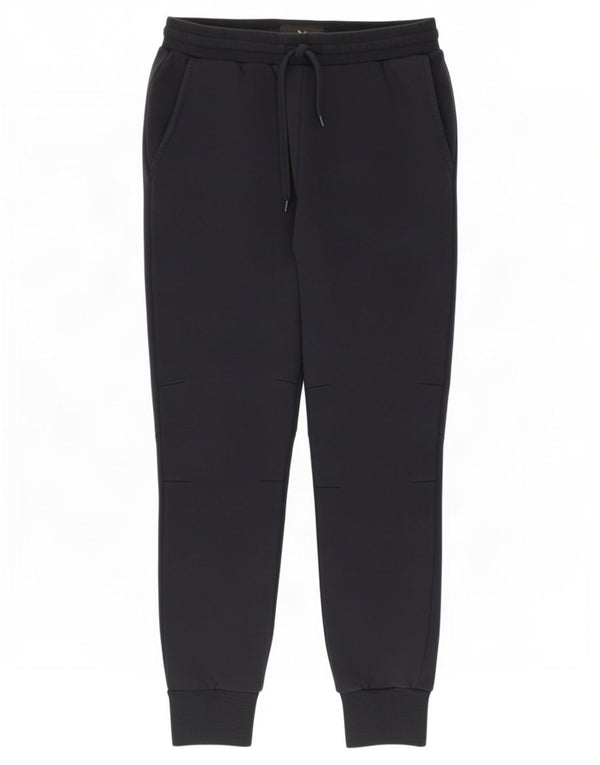 Lyle & Scott Pantalones de chándal para hombre Joggers Medium Black Cotton