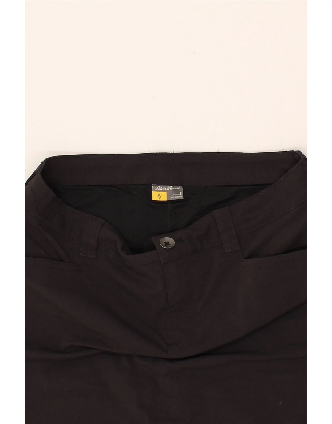 EDDIE BAUER Womens Straight Skirt US 8 Medium W30  Black Nylon Vintage Eddie Bauer and Second-Hand Eddie Bauer from Messina Hembry 