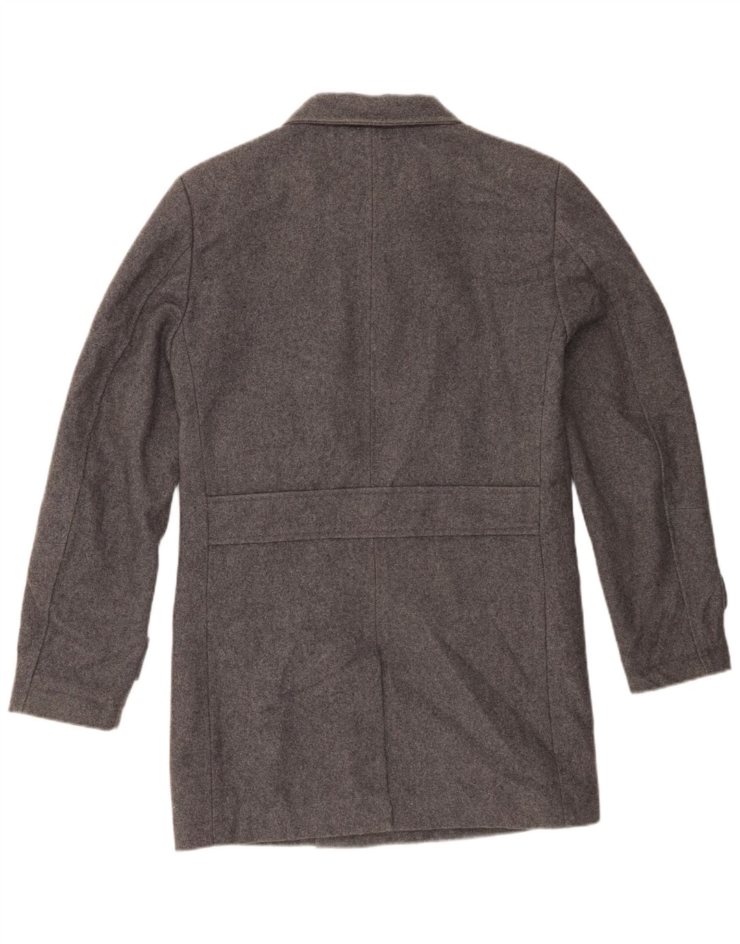 French Connection Mens Pea Coat UK 36 Small Grey Wool