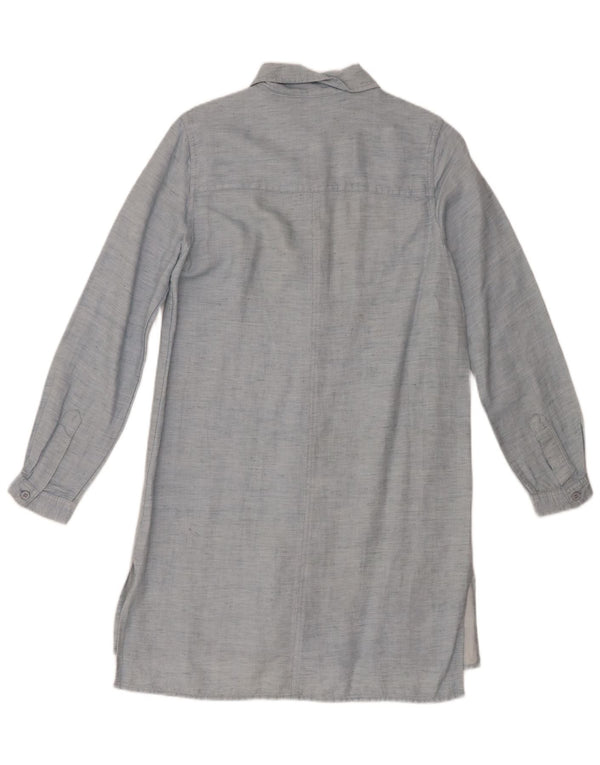 French Connection Womens Shirt Dress UK 8 Small Blue Lyocell