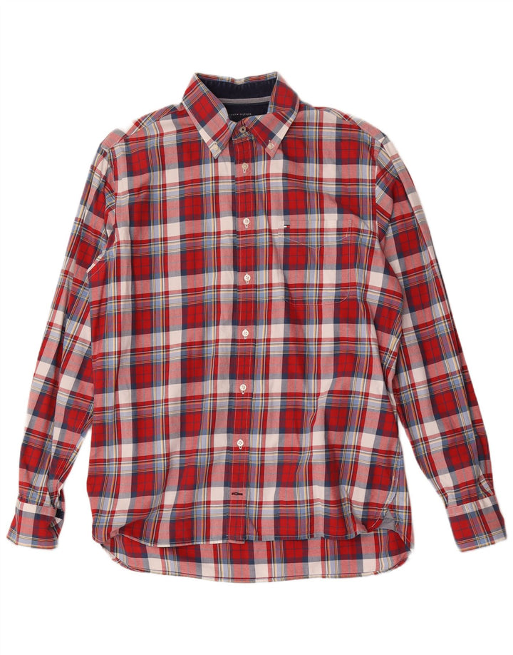 Camisa Tommy Hilfiger Hombre Medium Red Check Cotton