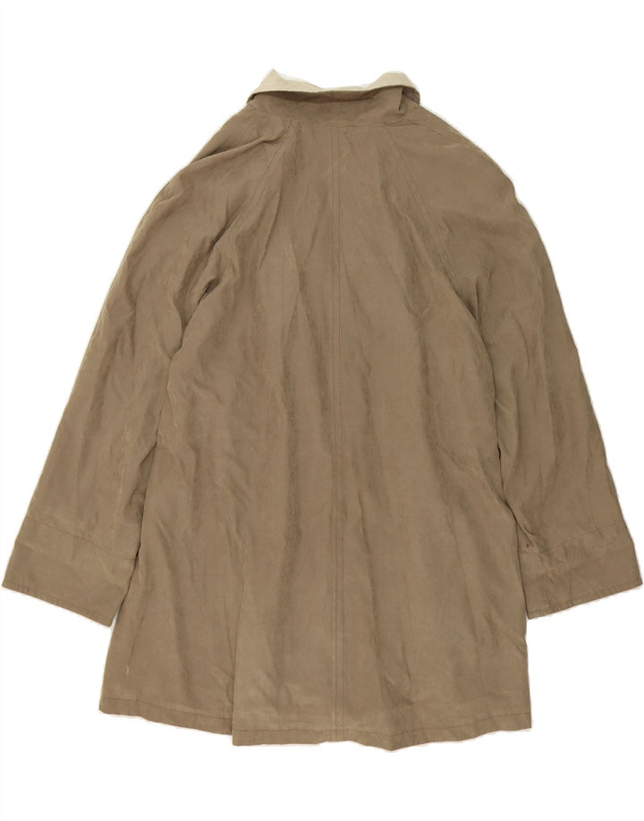 CANADA Womens Overcoat UK 18 XL Beige Colourblock Polyester Vintage Canada and Second-Hand Canada from Messina Hembry 