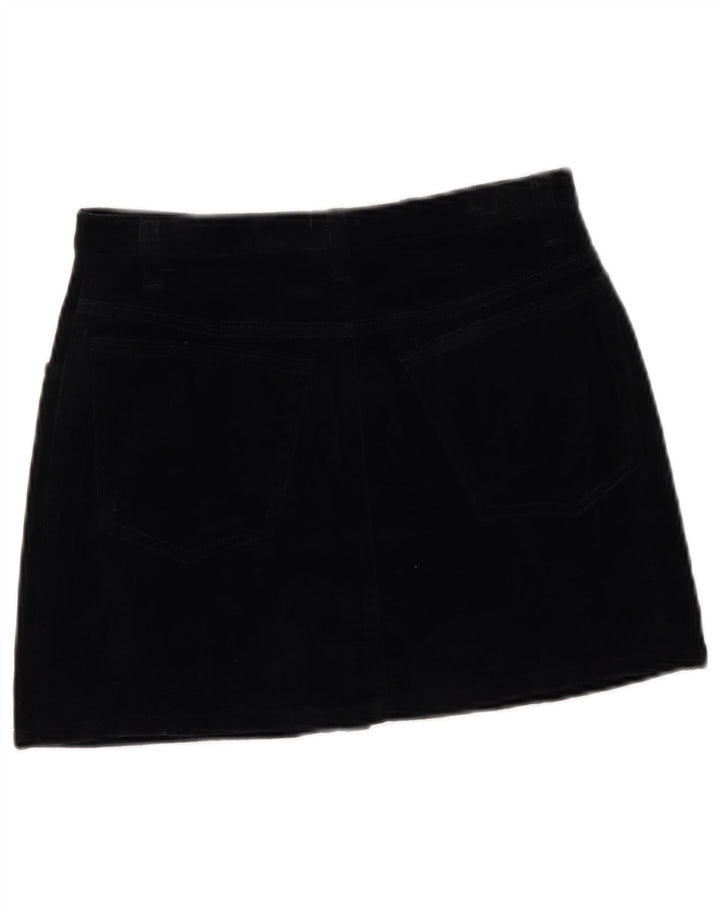 Sisley Womens Mini Skirt IT 42 Medium W27 Black Cotton