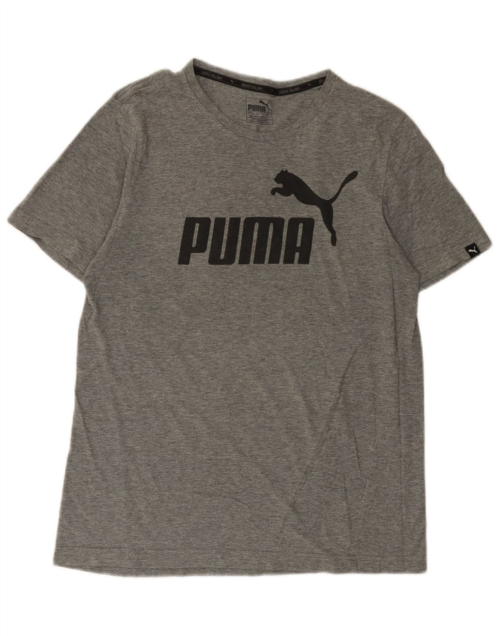 Puma Mens Graphic T-Shirt Top Medium Grey