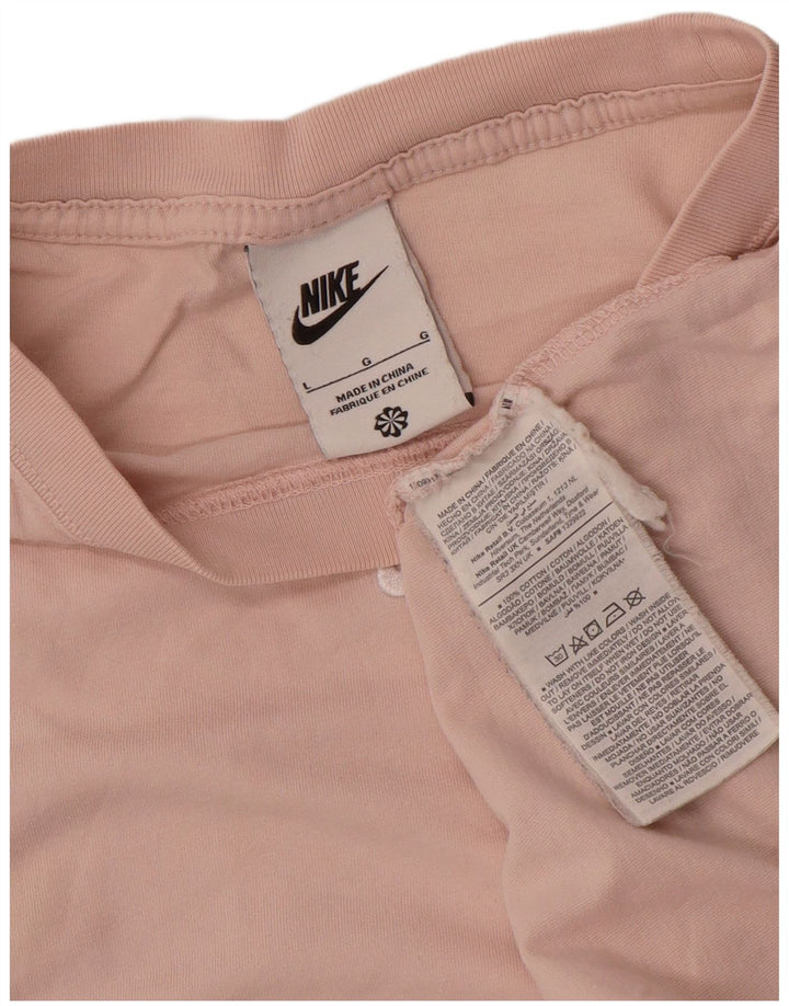 Nike Herre T-shirt Top Stor Pink Bomuld