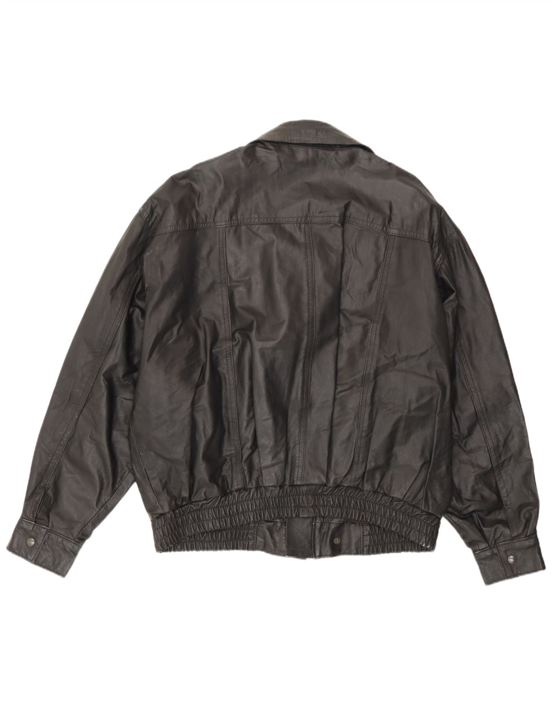 Vintage Mens Leather Jacket UK 42 XL Black
