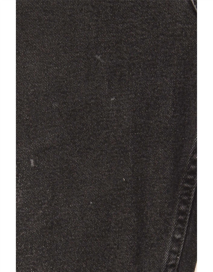 Wrangler Mens Straight Jeans W32 L34 Black Cotton