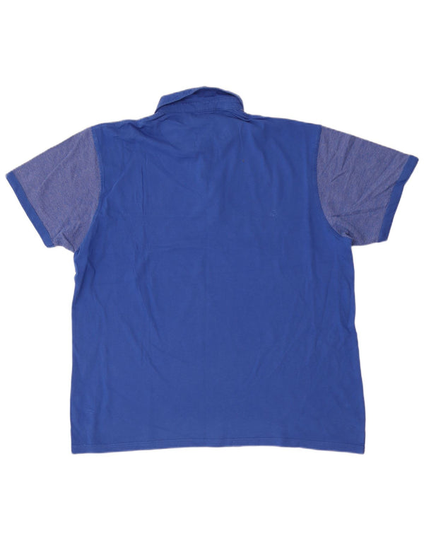 Pierre Cardin Polo Homme XL Bleu Colorblock Coton