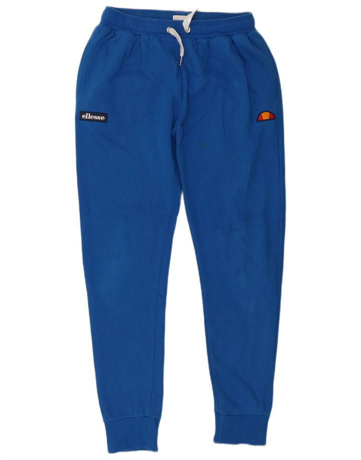 Ellesse Mens Graphic Tracksuit Trousers Joggers Medium  Blue Cotton