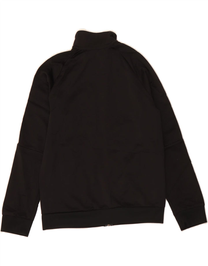 ADIDAS Boys Climalite Tracksuit Top Jacket 9-10 Years Black Polyester Vintage Adidas and Second-Hand Adidas from Messina Hembry 