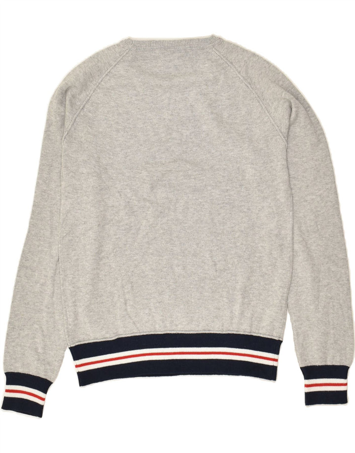 GUESS Boys Graphic Crew Neck Jumper Sweater 13-14 Years Grey Cotton Vintage Guess and Second-Hand Guess from Messina Hembry 