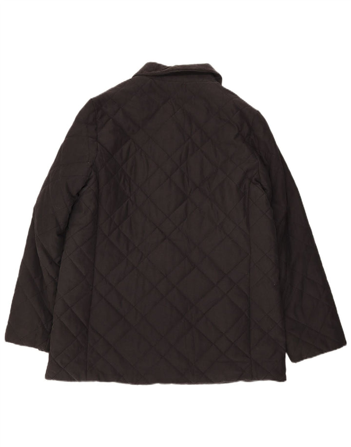 Marks & Spencer Damen Steppjacke UK 14 Large Schwarz Polyester