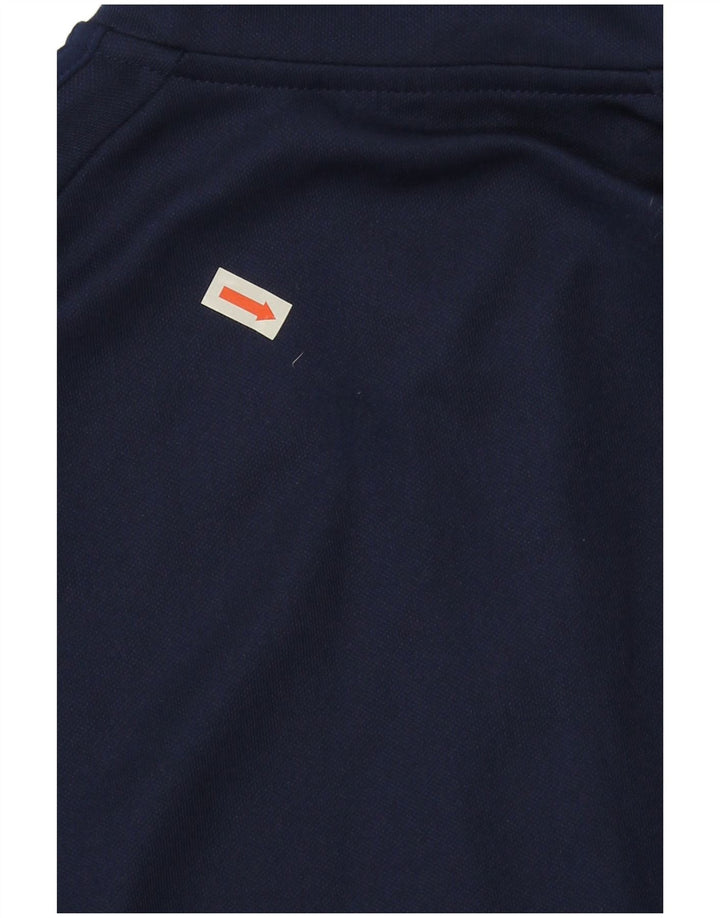 Adidas Mens Climalite Zip Neck Pullover Tracksuit Top Small Navy Blue