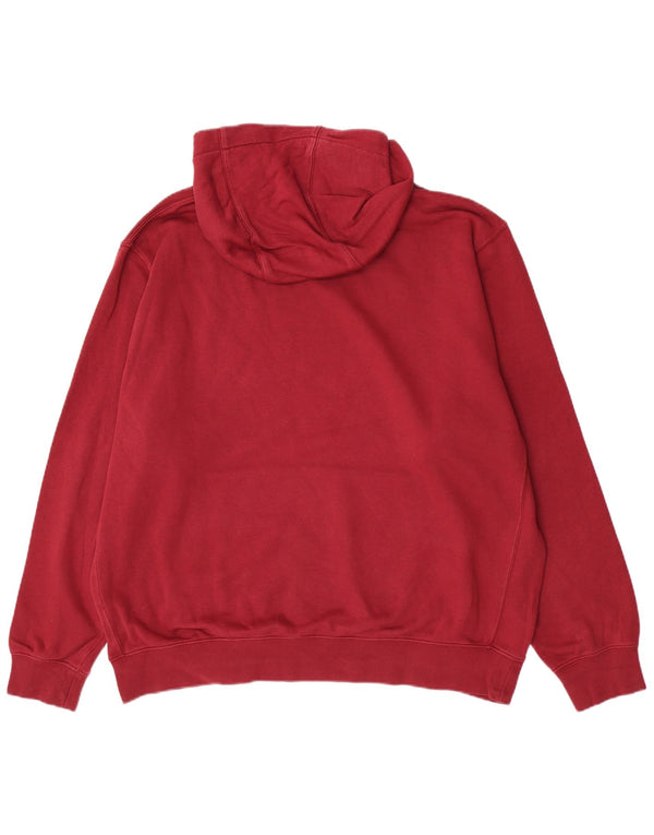 Nike Mens Graphic Hoodie Jumper XL Burgundy Cotton