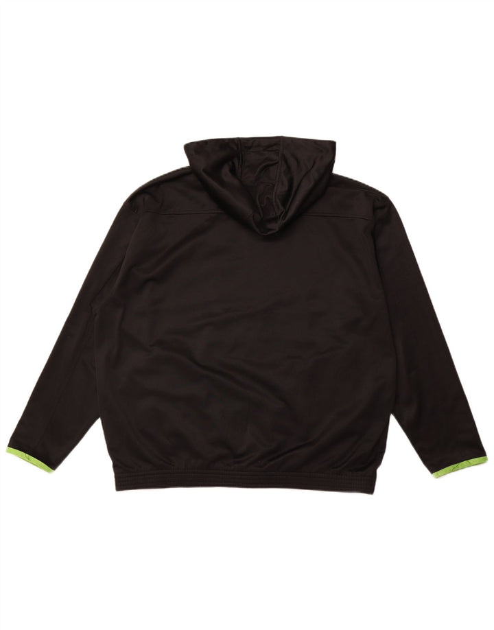 CHAMPION Mens Hooded Tracksuit Top Jacket XL Black Polyester