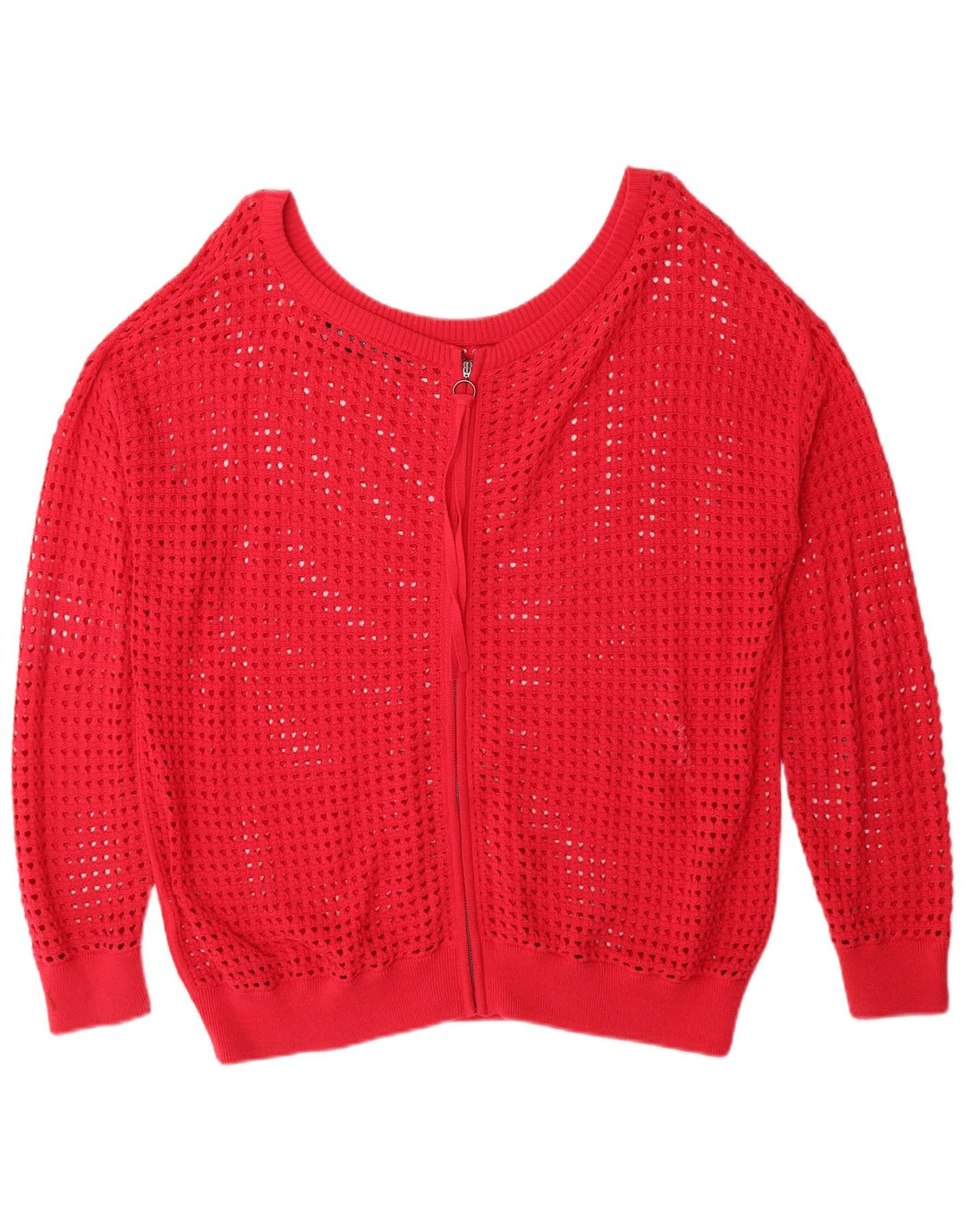 French Connection Damen-Strickjacke in Übergröße, Gr. 14, Mittelrot