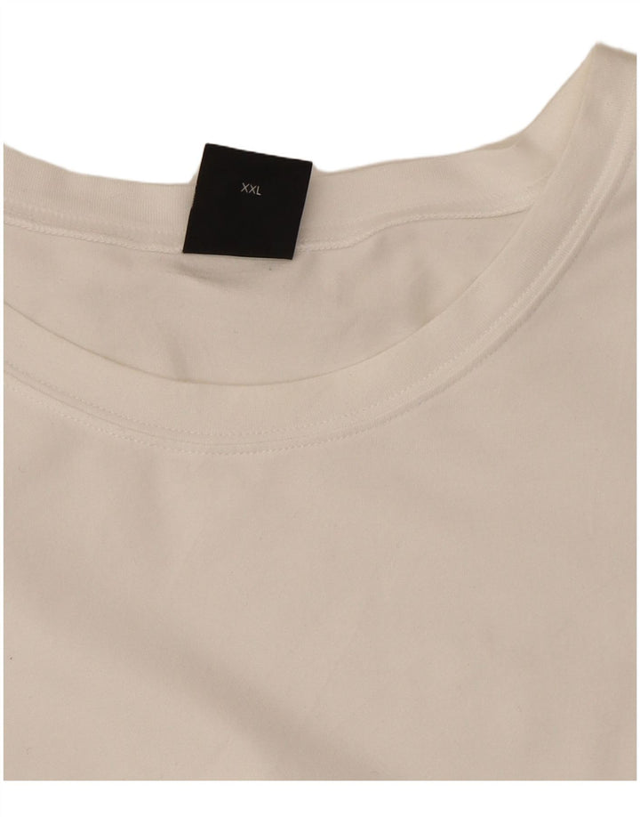 Hugo Boss Mens T-Shirt Top 2XL White