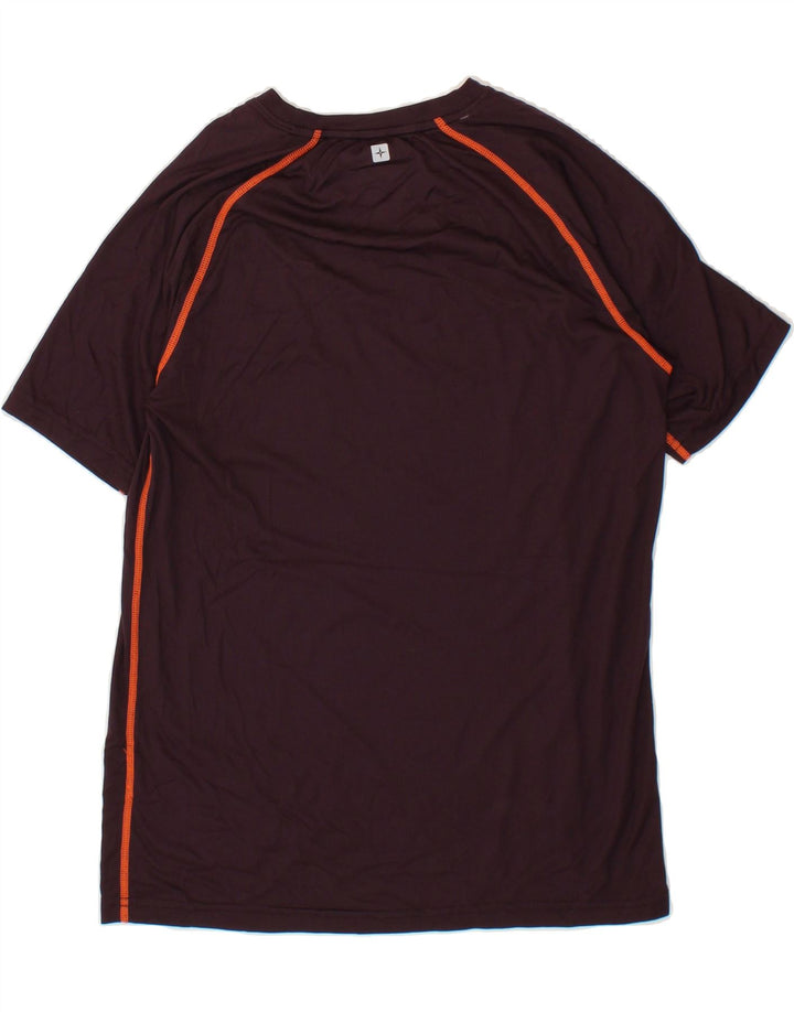 MOUNTAIN WAREHOUSE Mens T-Shirt Top Small Burgundy Polyester Vintage Mountain Warehouse and Second-Hand Mountain Warehouse from Messina Hembry 
