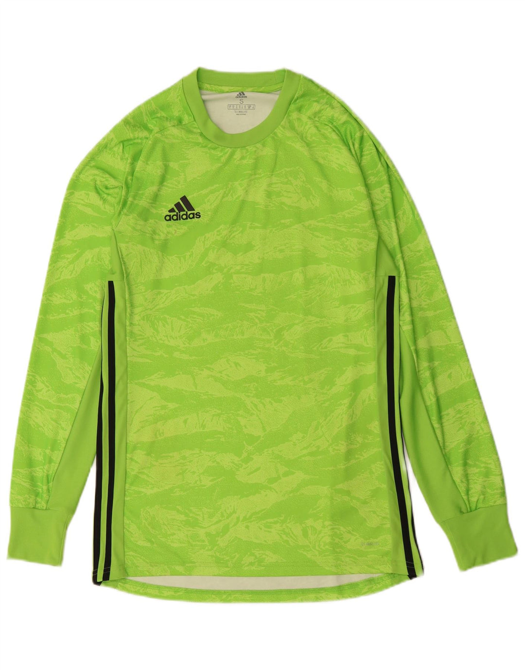 ADIDAS Mens Climalite Top Long Sleeve Small Green Camouflage Polyester
