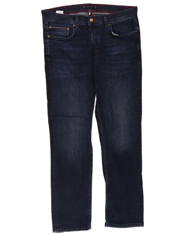 Мужские прямые джинсы Tommy Hilfiger Denton W34 L30 темно-синие, хлопок
