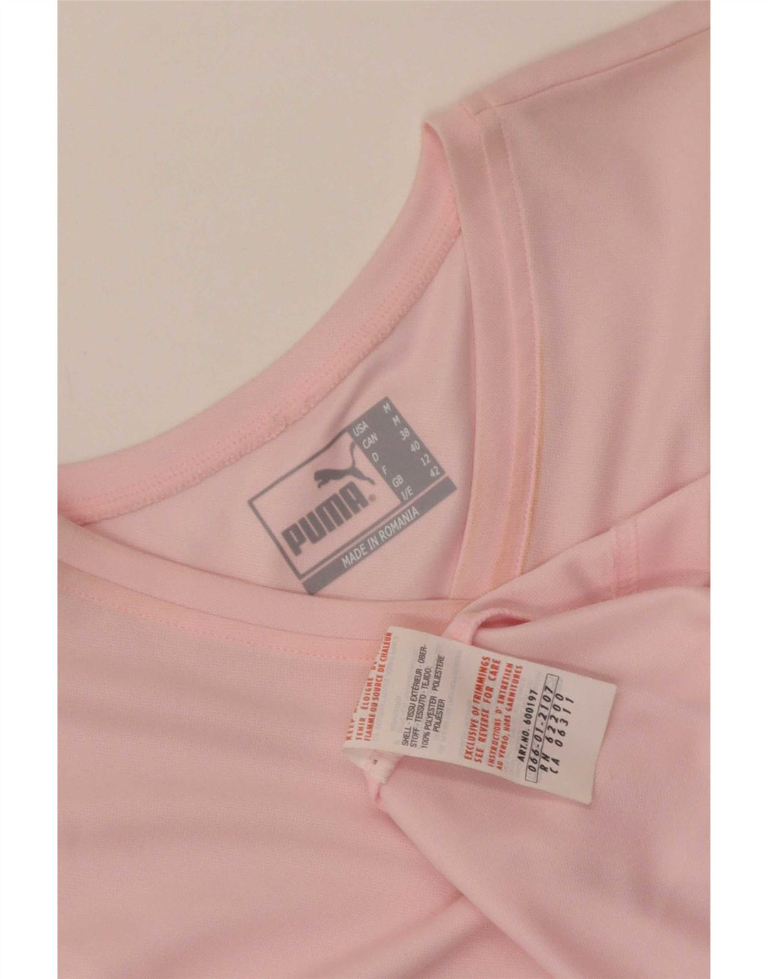 T-shirt damski Puma Top UK 12 Średni różowy poliester