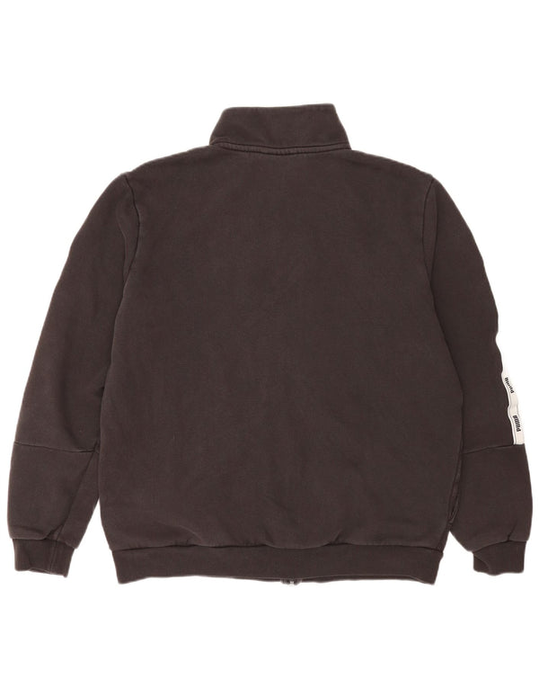 Giacca da ginnastica grafica da uomo Puma Large in cotone color block grigio