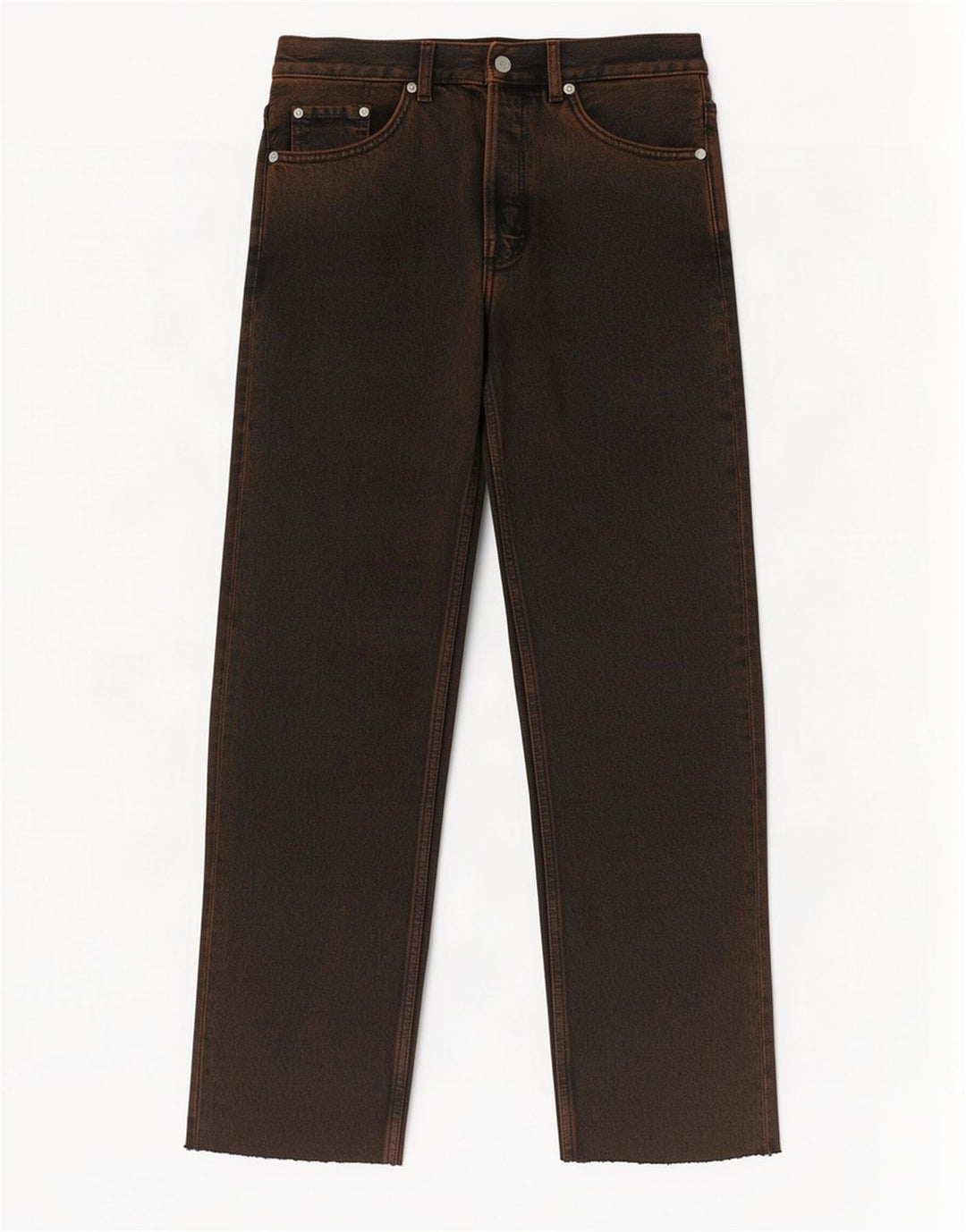 Cos Mens Mid Rise Straight Jeans W29 L28 Brown