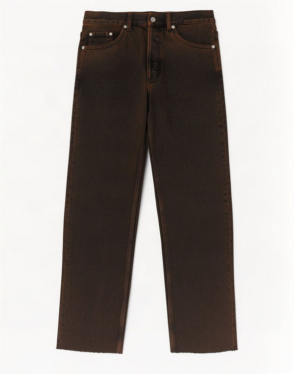 Cos Mens Mid Rise Straight Jeans W29 L28 Brown