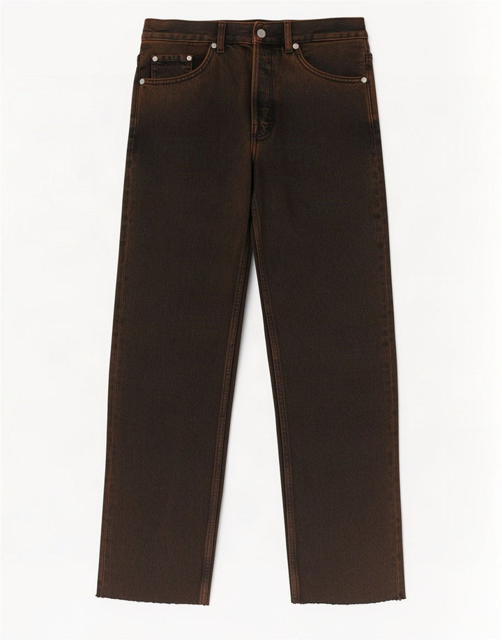 Cos Mens Mid Rise Straight Jeans W29 L28 Brown
