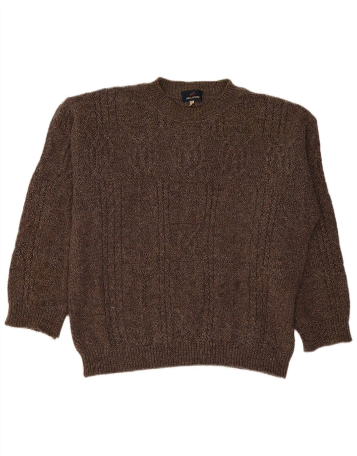 Maglione maglione girocollo da uomo Daniel Hechter XL marrone
